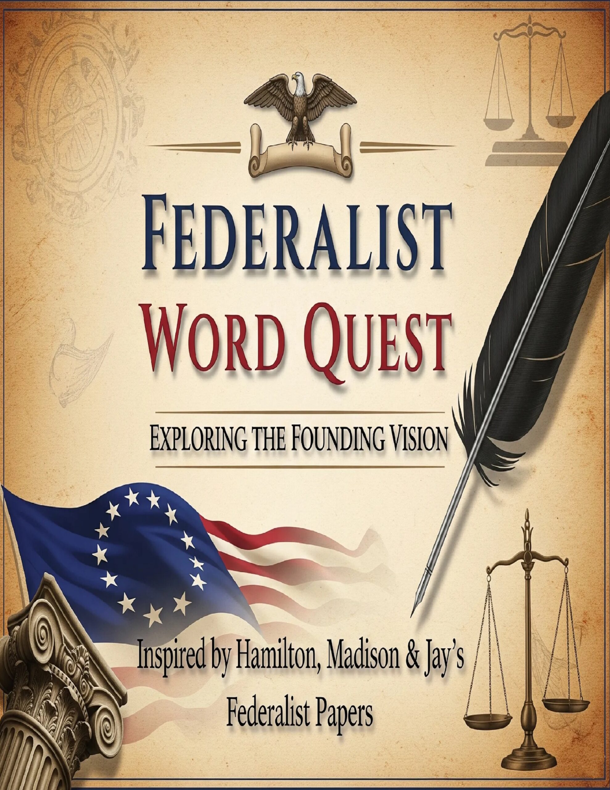Federalist Word Quest – 85 Large Print Word Search (Paperback)