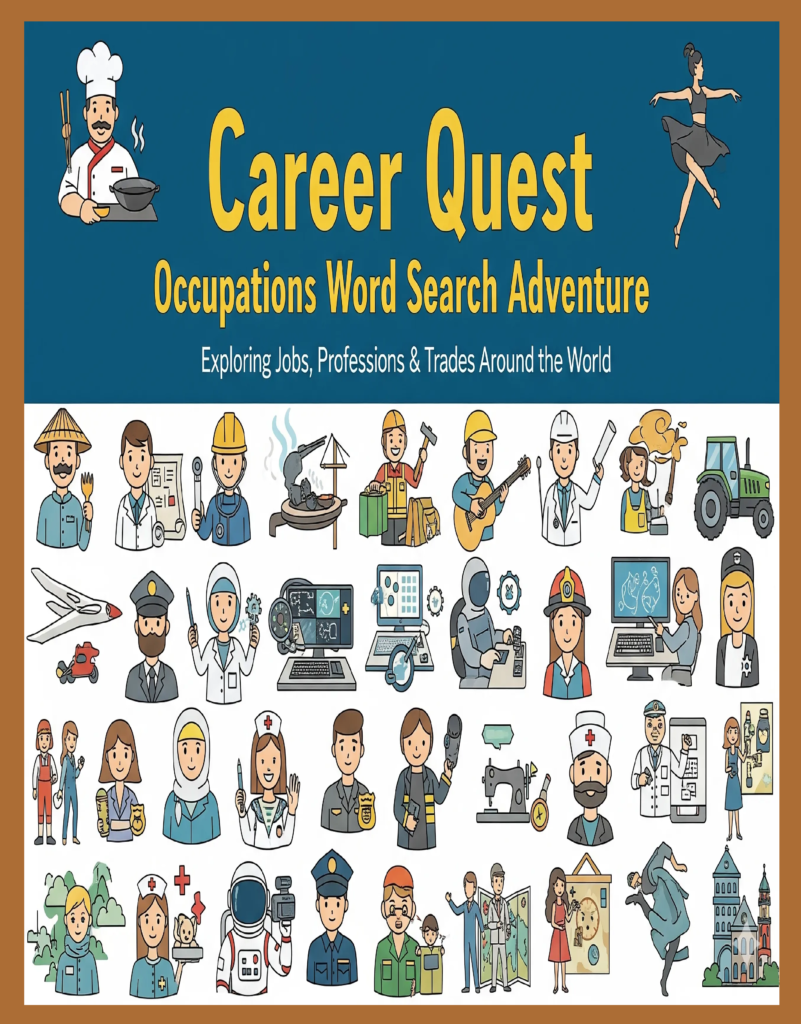 Career Quest Occupations Word Search – 64 Puzzle Collection (Digital)