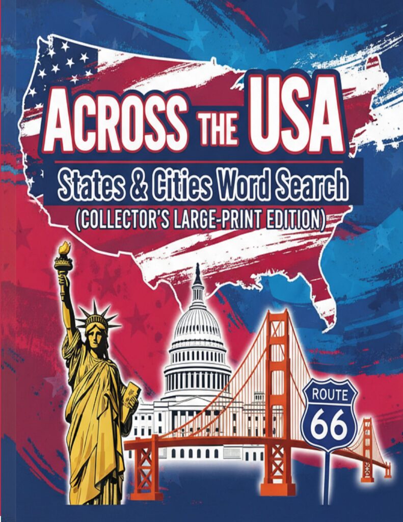 Across the USA – 200 Large Print Word Searches