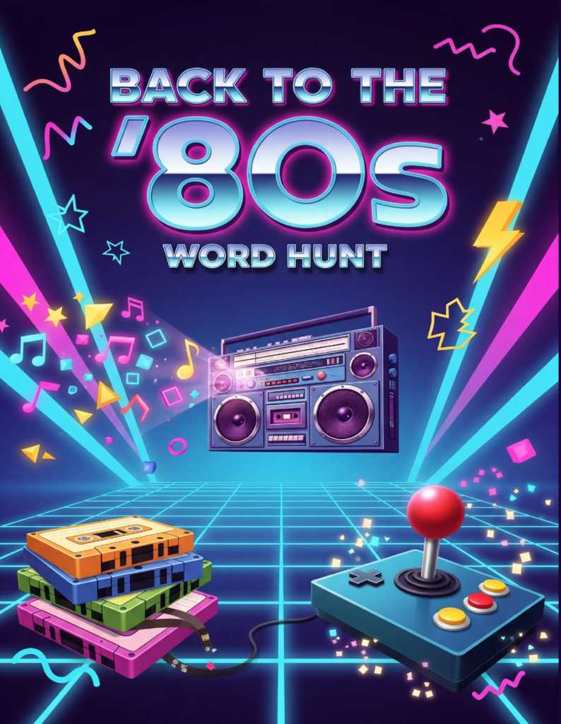 Back to the 80s Word Hunt – 64 Puzzle Collection (Digital)