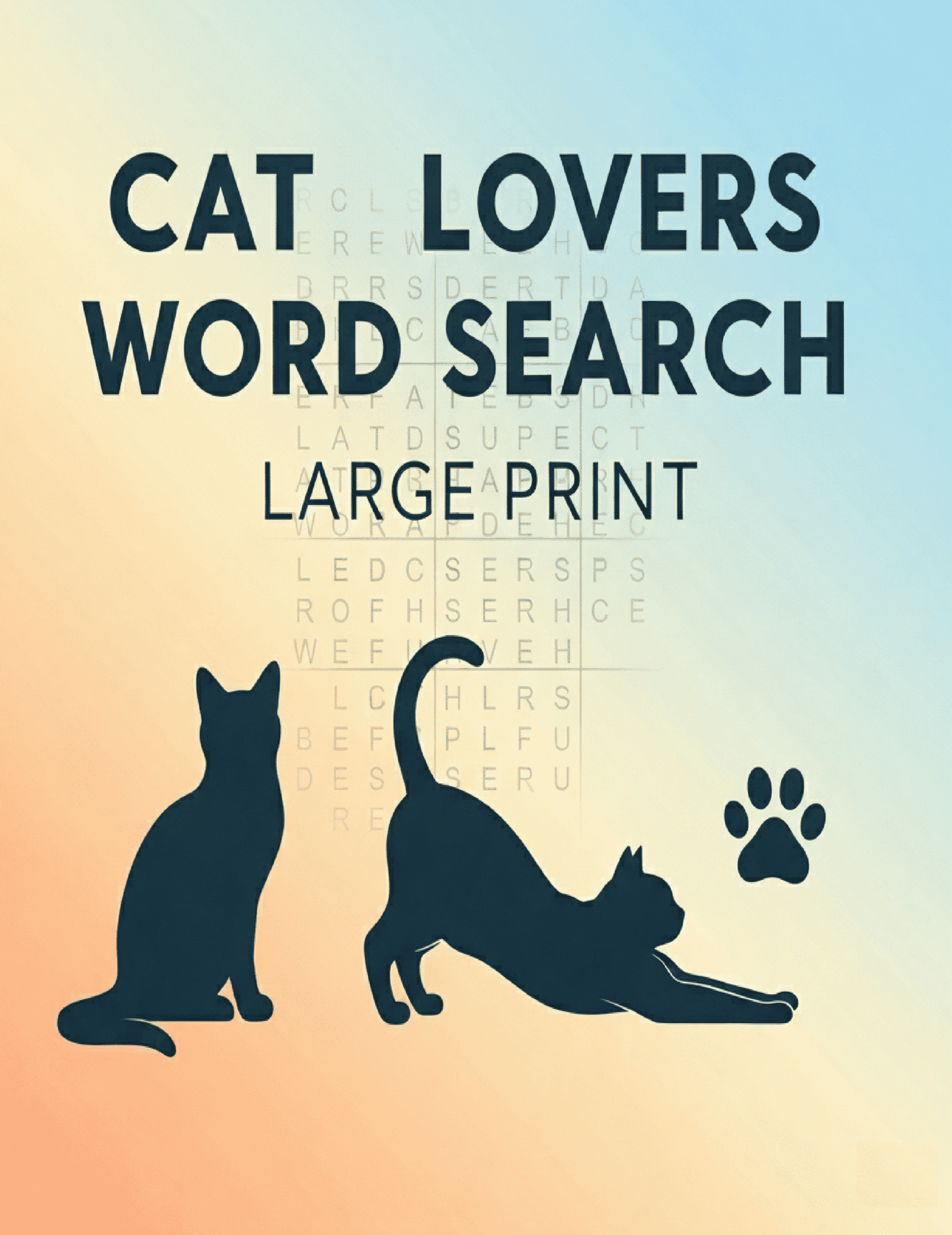 Cat Lovers Word Search – 64 Puzzle Collection (Digital)