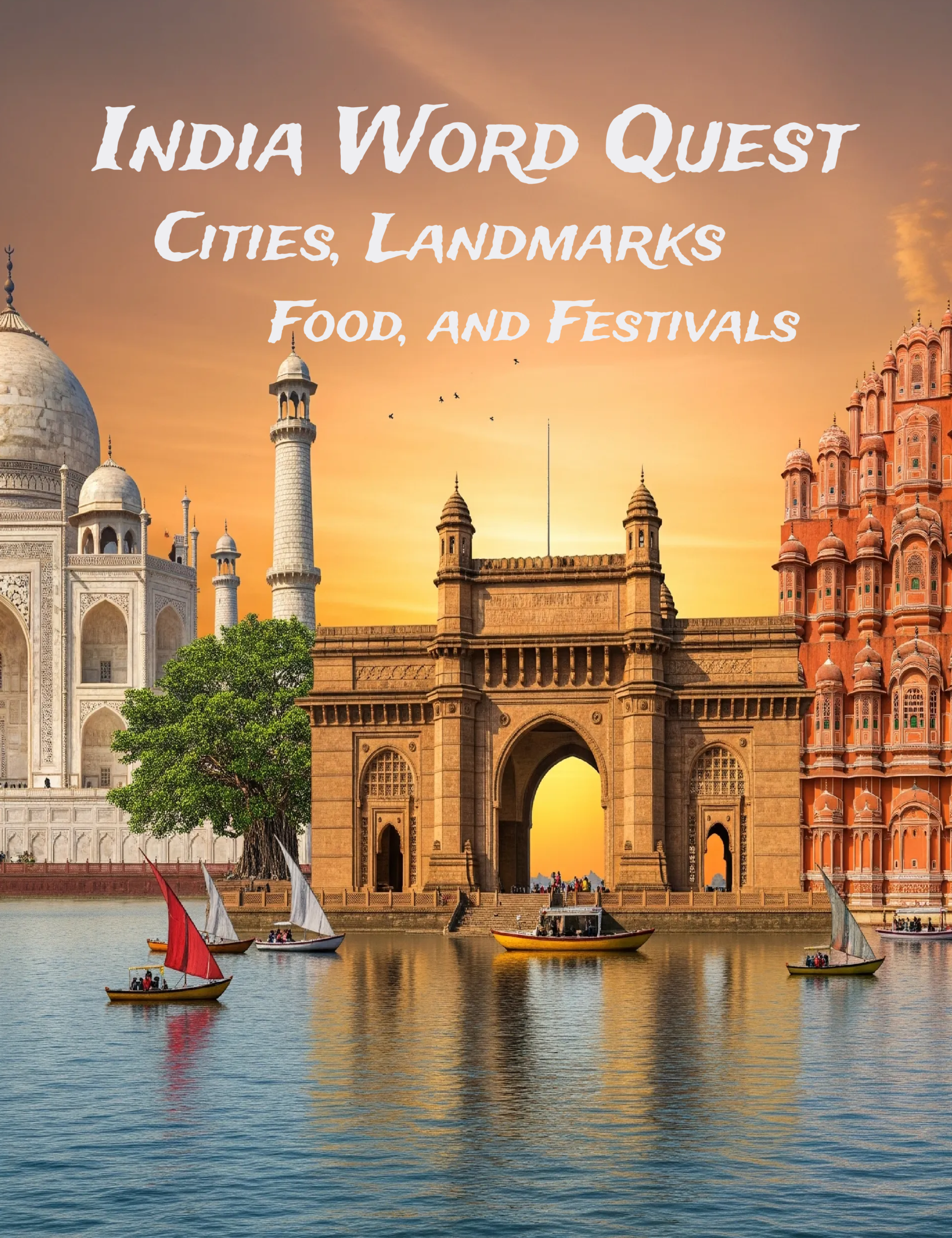India Word Quest – 64 Large Print Word Searches (Digital)