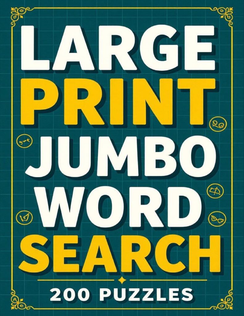 Large Print Jumbo Word Search – 200 Large Print Word Search Puzzles