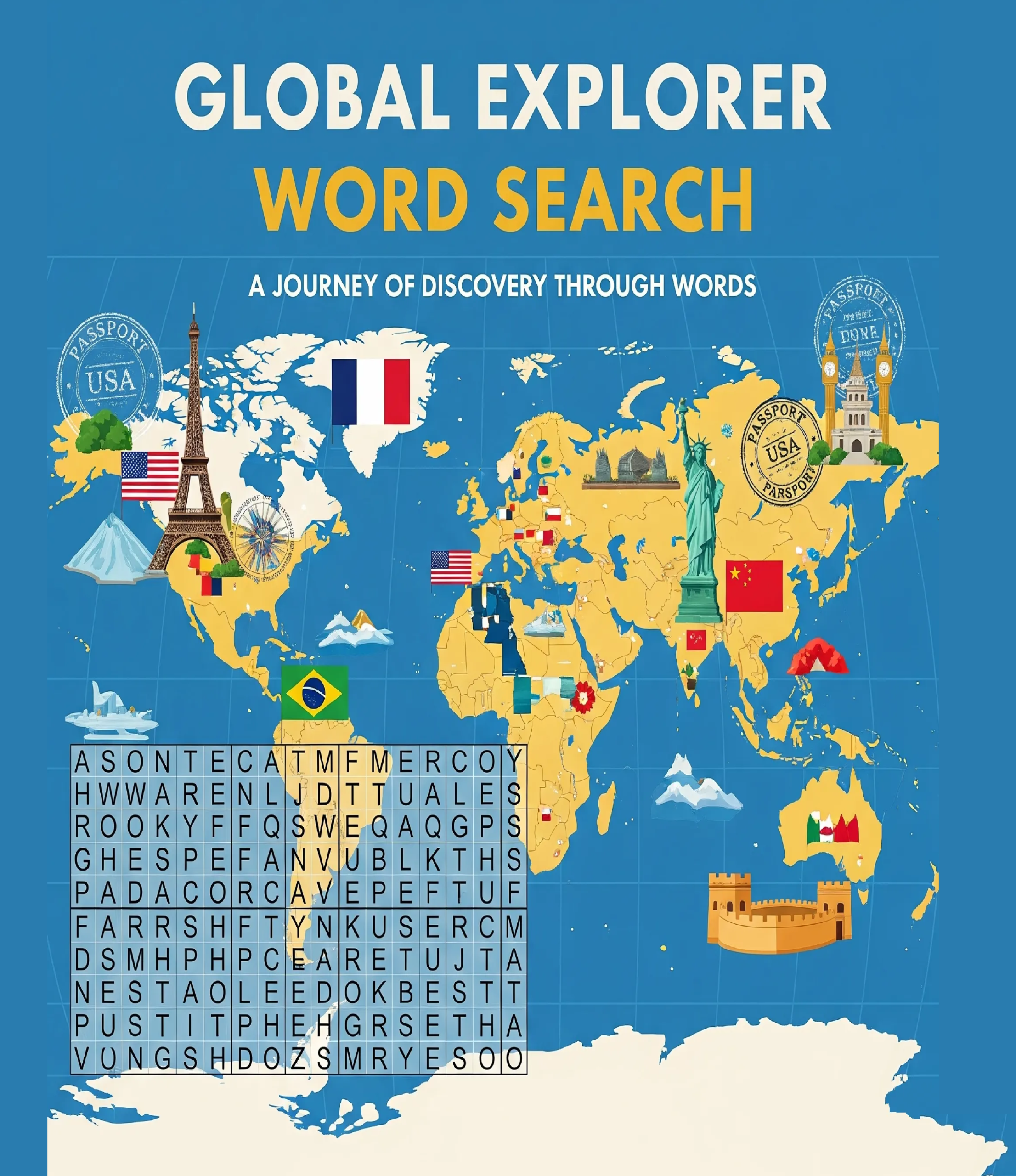 Global Explorer – 64 Large Print Word Searches (Digital)