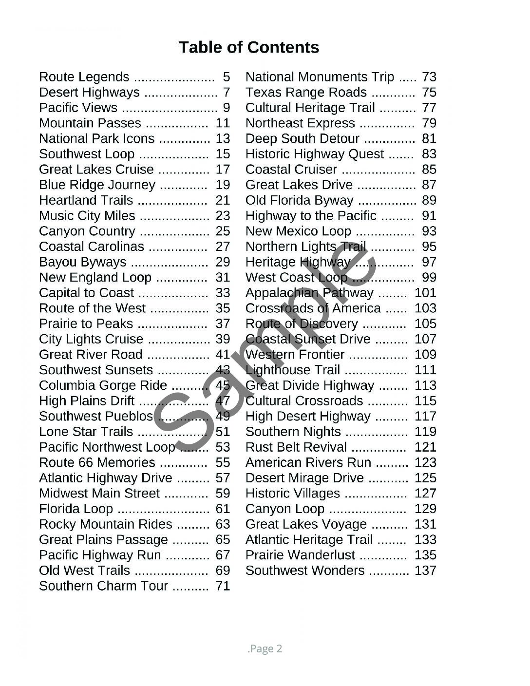 Cross-Country Road Trip Word Search â 200 Large Print Word Search Puzzles - Image 2