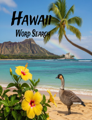 Hawaii - 64 Large Print Word Searches (Digital)
