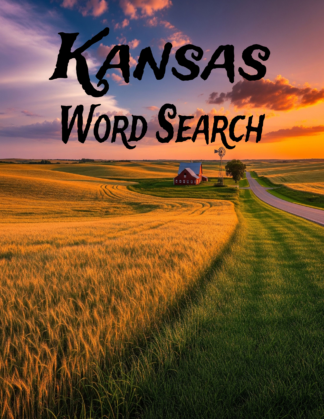 Kansas - 64 Large Print Word Searches (Digital)
