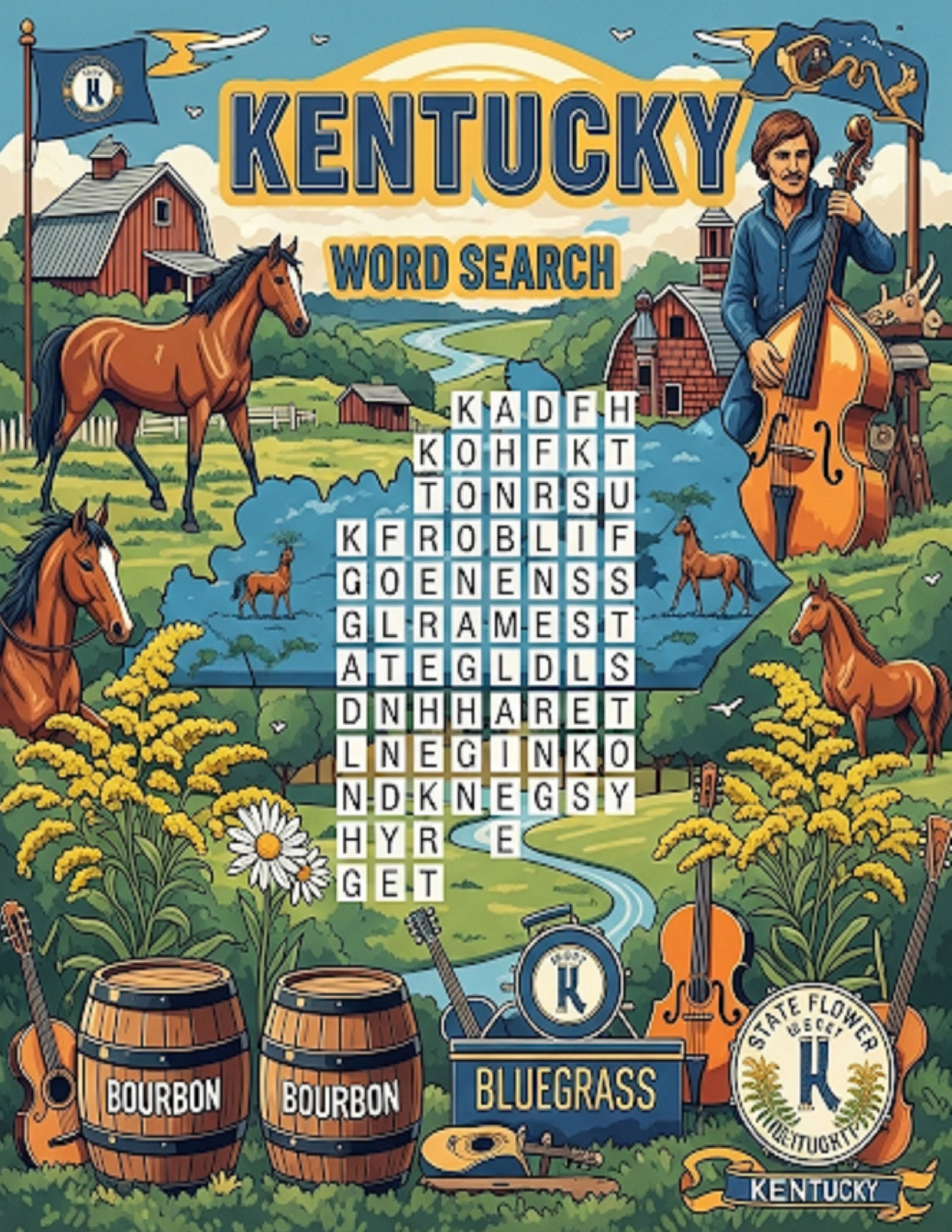 Kentucky Word Search Cover
