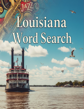 Louisiana - 64 Large Print Word Searches (Digital)