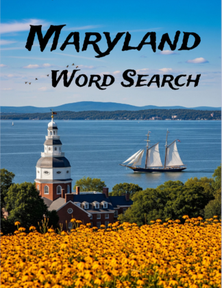 Maryland - 64 Large Print Word Searches (Paperback)
