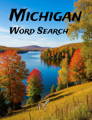 Michigan - 64 Large Print Word Searches (Paperback)