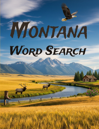 Montana - 64 Large Print Word Searches (Paperback)