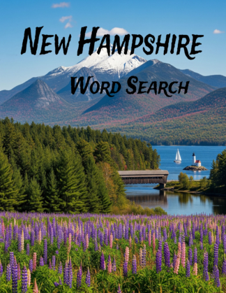 New Hampshire - 64 Large Print Word Searches (Digital)