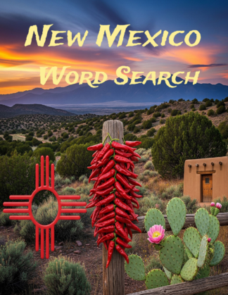 New Mexico - 64 Large Print Word Searches (Paperback)
