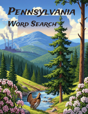 Pennsylvania - 64 Large Print Word Searches (Digital)