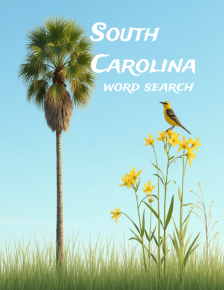 South Carolina - 64 Large Print Word Searches (Digital)
