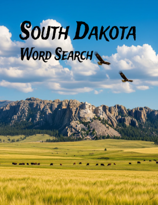 South Dakota - 64 Large Print Word Searches (Paperback)