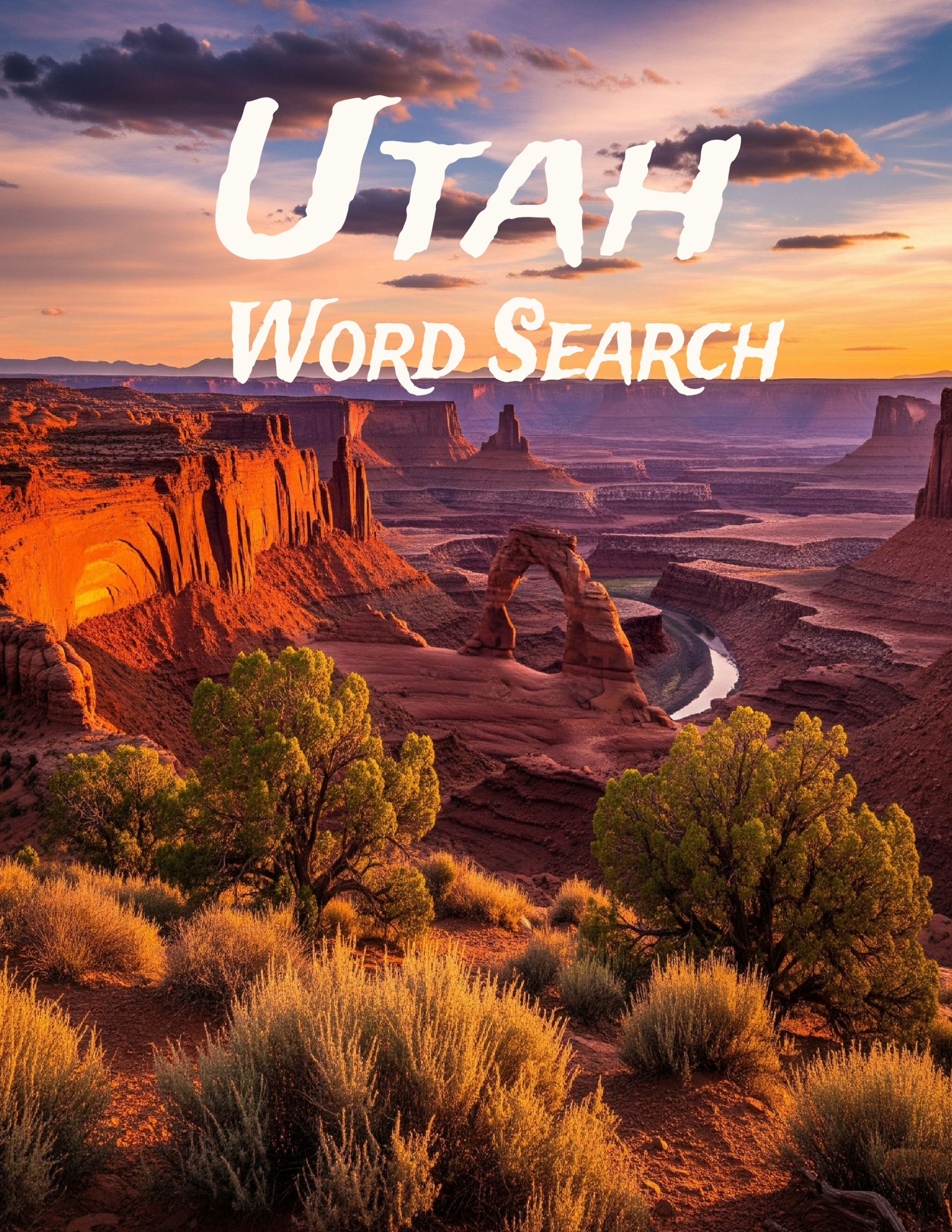 Utah - 64 Large Print Word Searches (Digital)