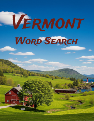 Vermont - 64 Large Print Word Searches (Digital)