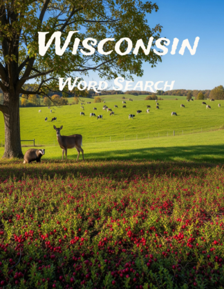 Wisconsin - 64 Large Print Word Searches (Paperback)