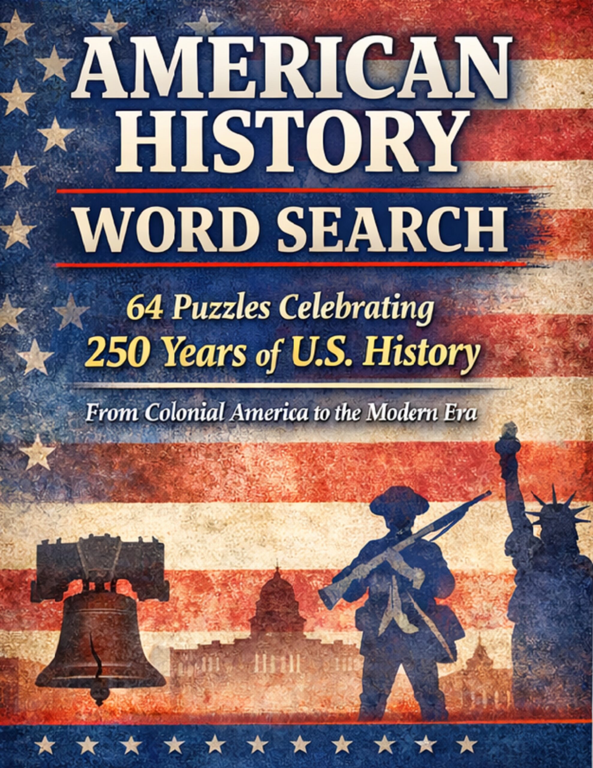 American History Word Search â 64 Puzzles Celebrating 250 Years of U.S. History