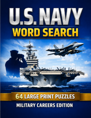 U.S. Navy Ratings - 64 Large Print Word Searches (Digital)