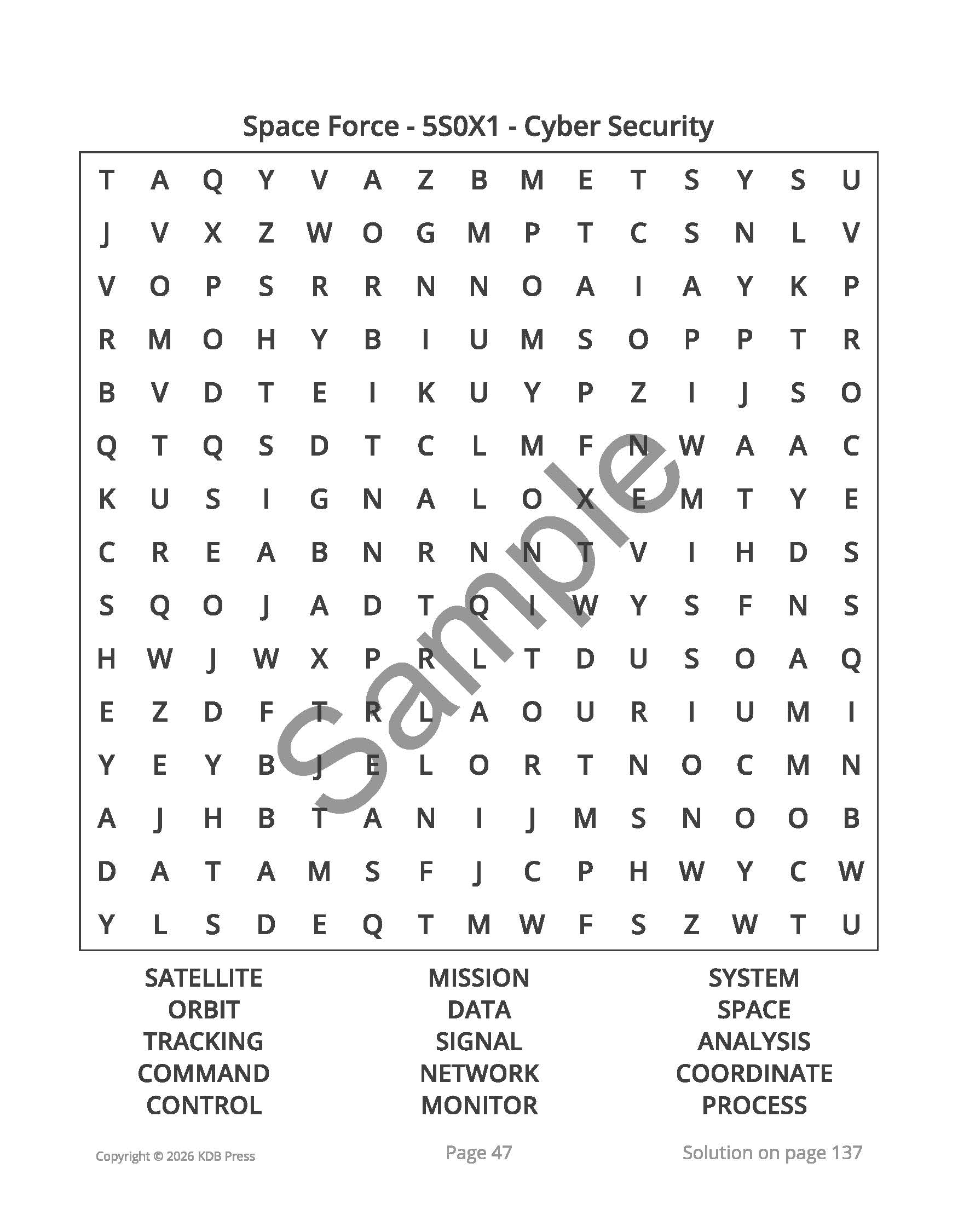 U.S. Space Force Careers - 64 Large Print Word Searches (Digital) - Image 2