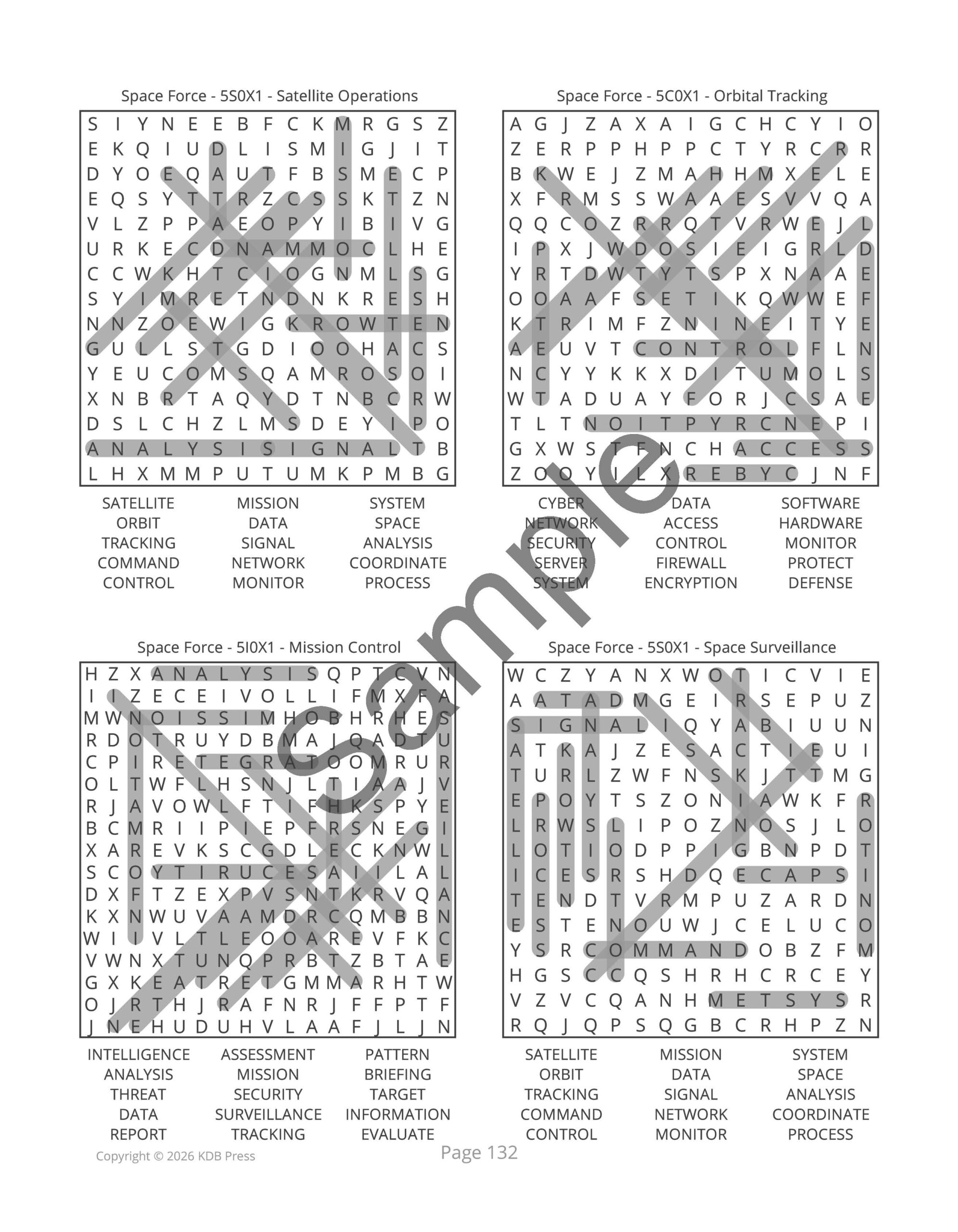 U.S. Space Force Careers - 64 Large Print Word Searches (Digital) - Image 3