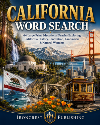 California - 64 Large Print Word Searches (Digital)