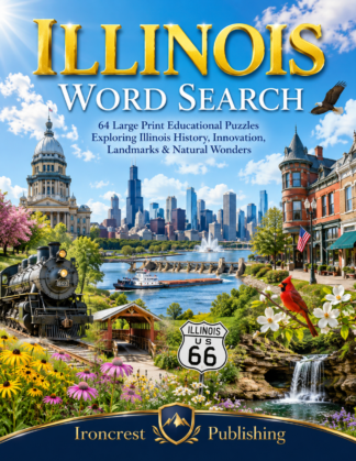 Illinois Word Search – 64 Large Print Puzzles (Paperback)