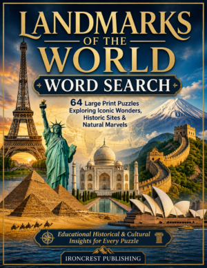 Landmarks of the World Word Search 64 Large Print Puzzles (Paperback)