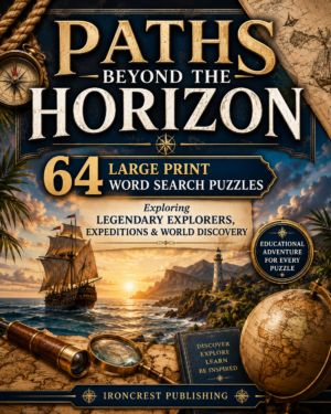 Paths Beyond the Horizon Word Search:  64 Large Print Puzzles (Digital Download)