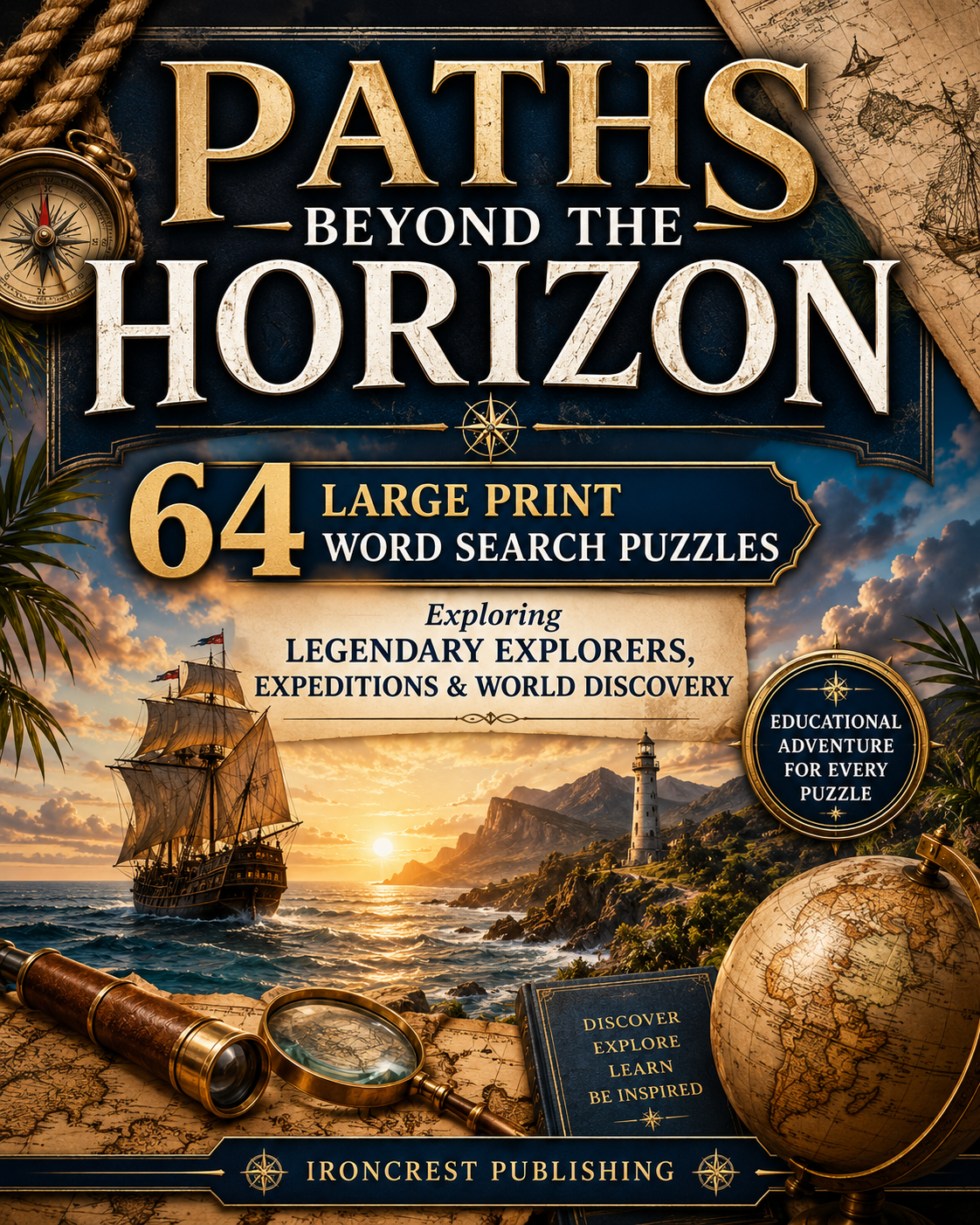 Paths Beyond the Horizon Word Search: 64 Large Print Puzzles (Digital Download)