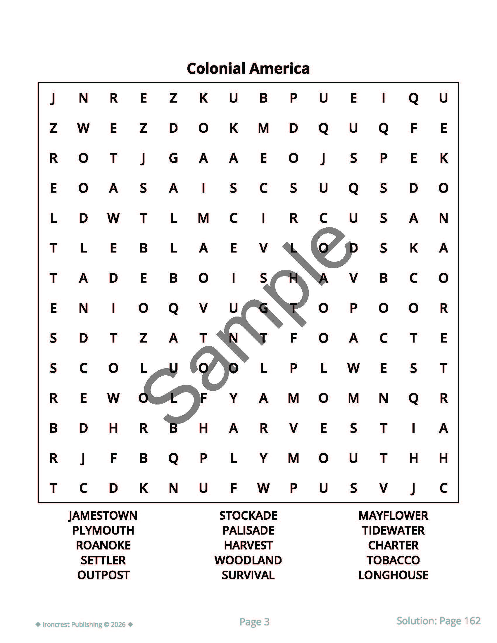 American History Word Search – 80 Puzzles Celebrating 250 Years of U.S. History (Paperback) - Image 3