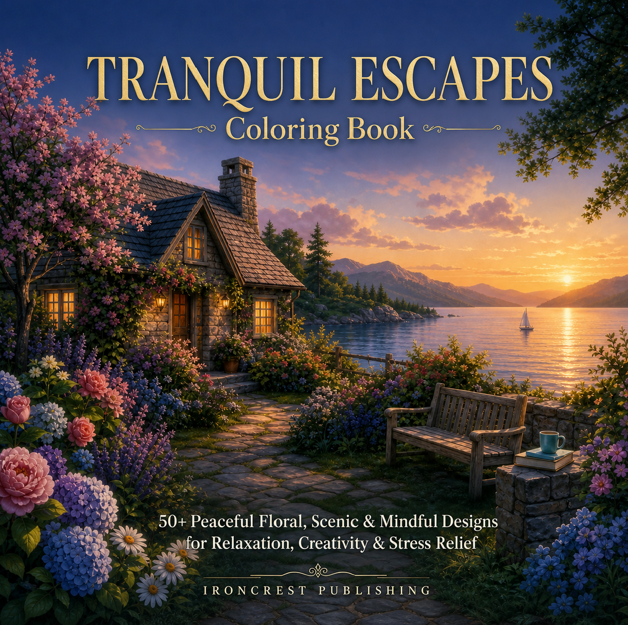 Tranquil Escapes Coloring Book