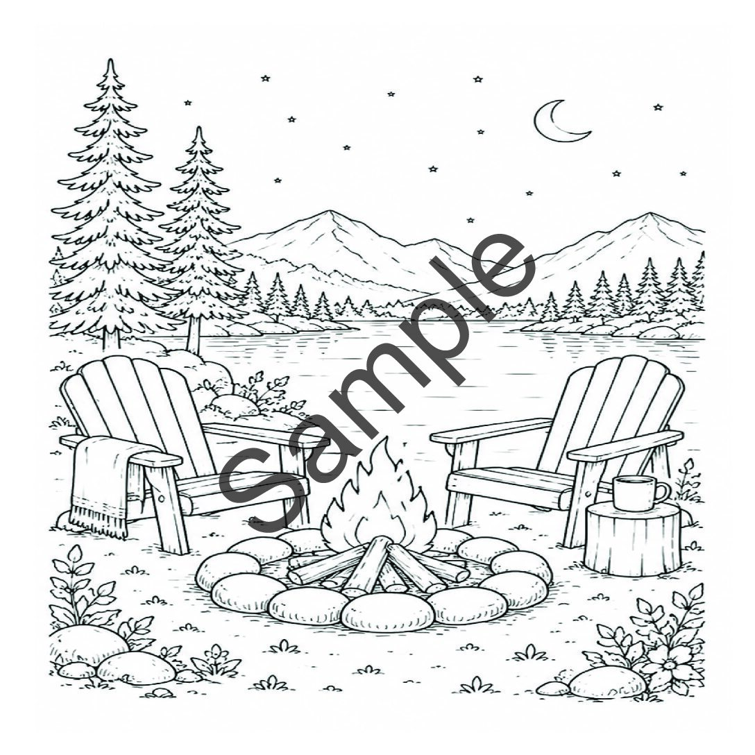 Calm Escapes Coloring Book - Image 3