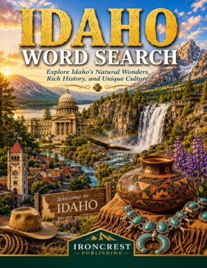 Idaho Word Search – 64 Large Print Puzzles (Digital Download)
