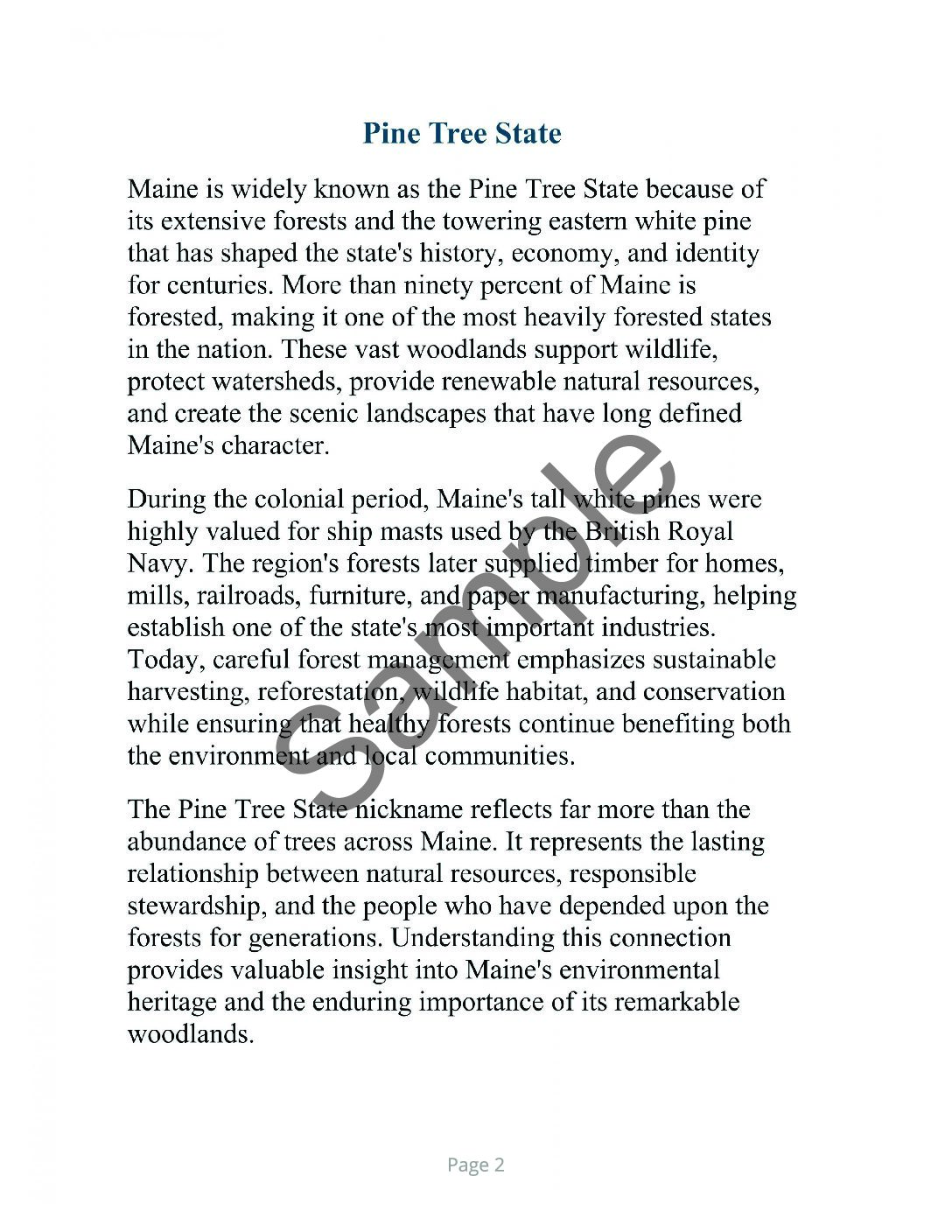 Maine Word Search – 64 Large Print Puzzles (Digital Download) - Image 2