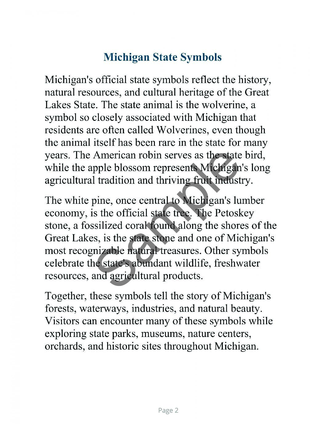 Michigan Word Search – 64 Large Print Puzzles (Paperback) - Image 2