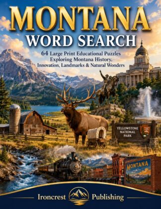 Montana Word Search – 64 Large Print Puzzles (Digital Download)