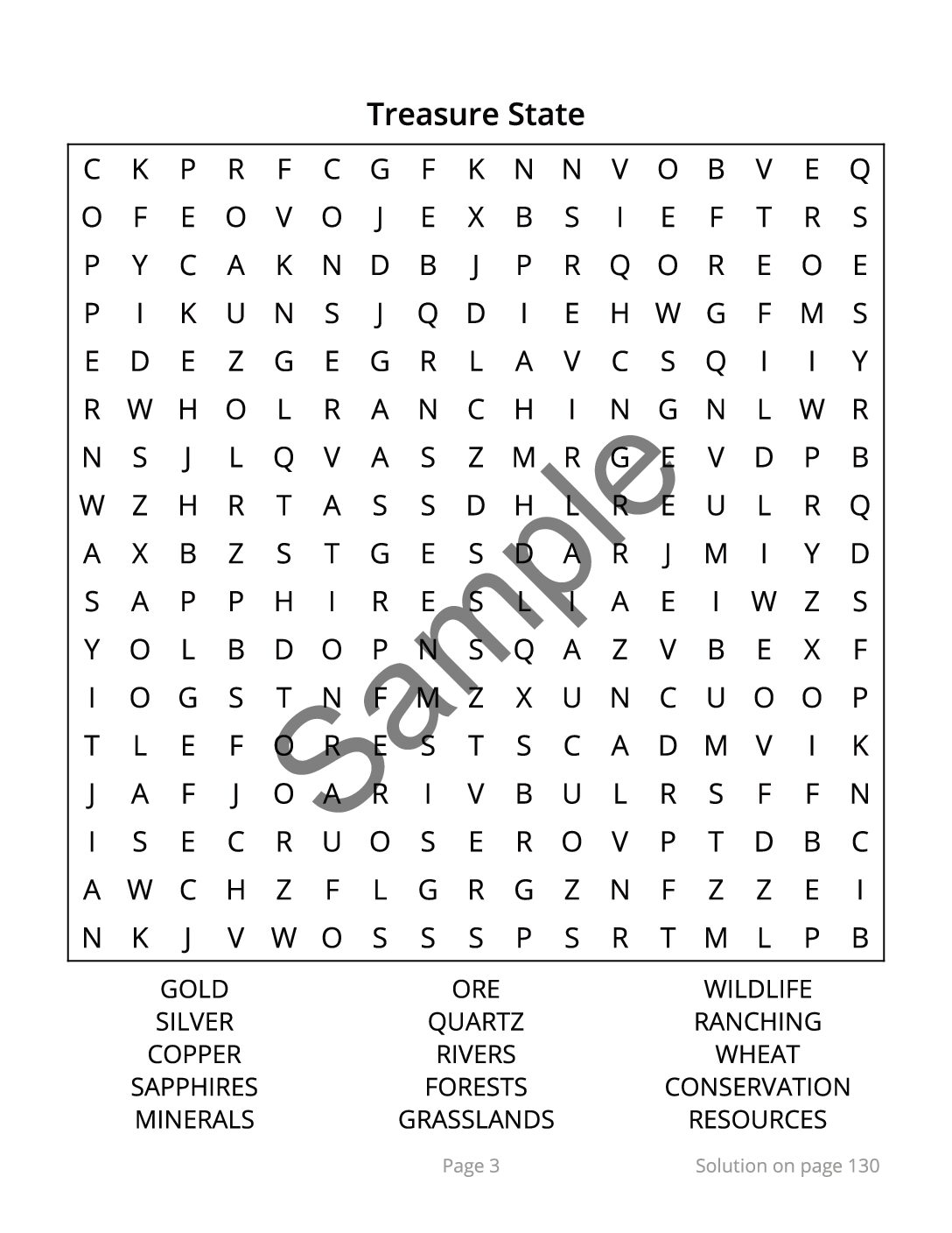 Montana Word Search – 64 Large Print Puzzles (Digital Download) - Image 3