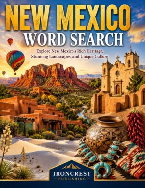 New Mexico Word Search – 64 Large Print Puzzles (Digital Download)