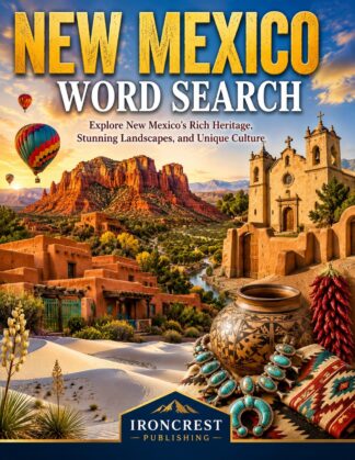 New Mexico Word Search – 64 Large Print Puzzles (Digital Download)