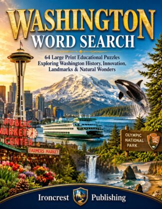 Washington Word Search – 64 Large Print Puzzles (Paperback)