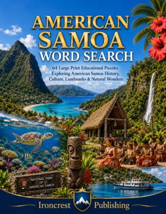 American Samoa Word Search – 64 Large Print Puzzles (Digital Download)