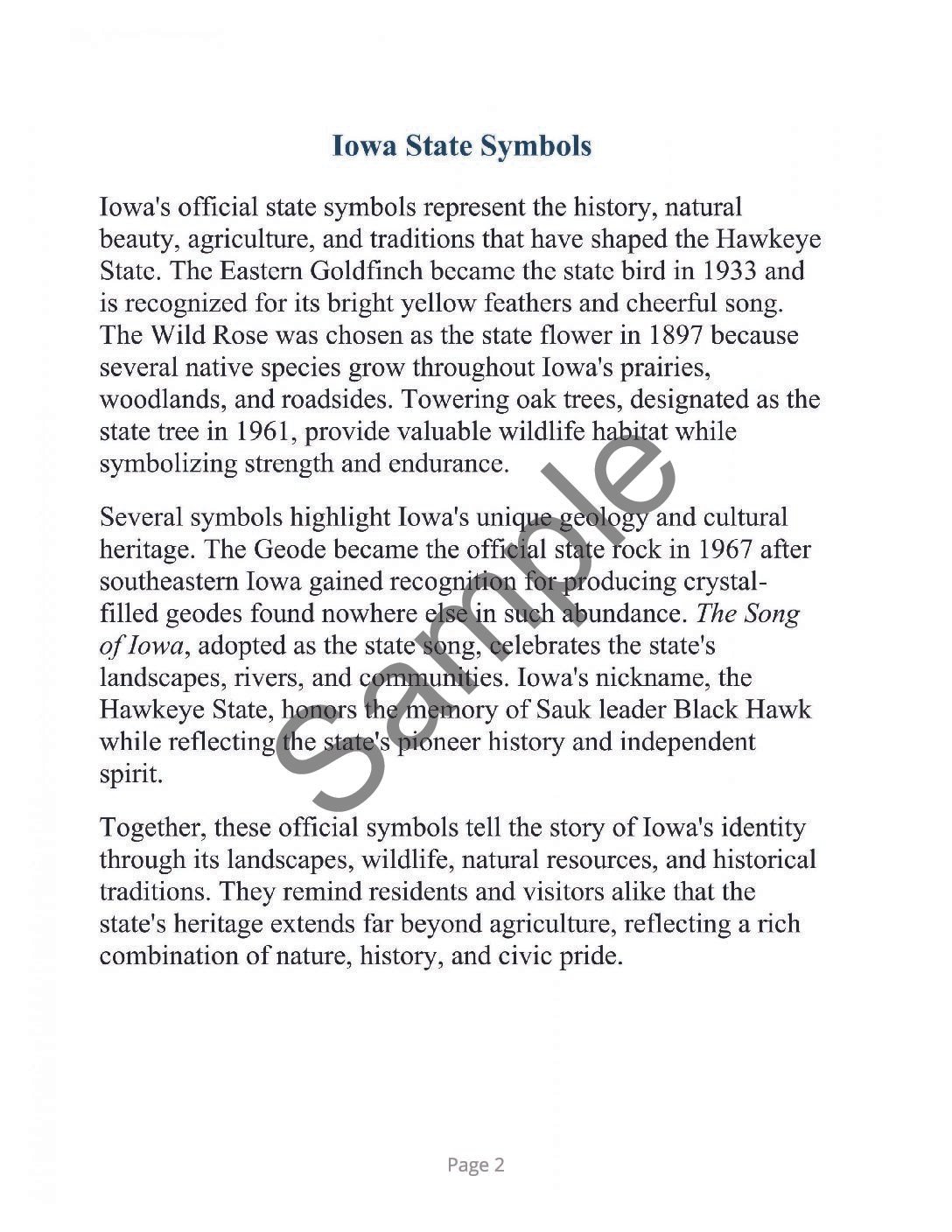 Iowa Word Search â 64 Large Print Puzzles (Digital Download) - Image 2