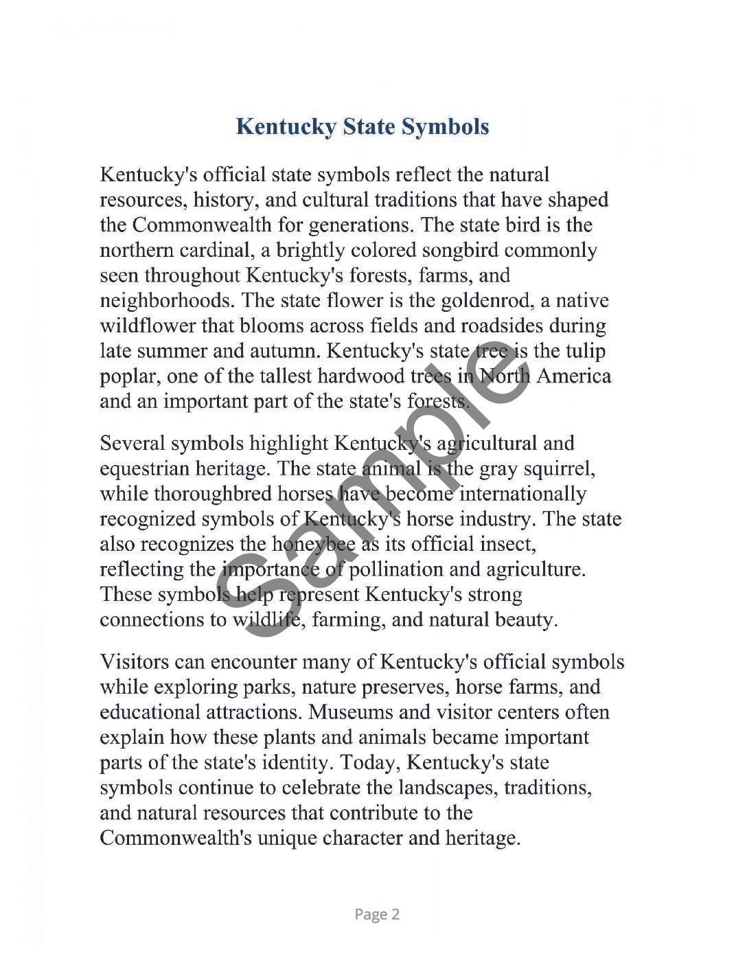 Kentucky Word Search â 64 Large Print Puzzles (Digital Download) - Image 2