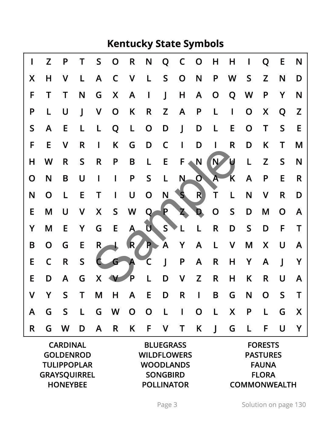 Kentucky Word Search â 64 Large Print Puzzles (Digital Download) - Image 3