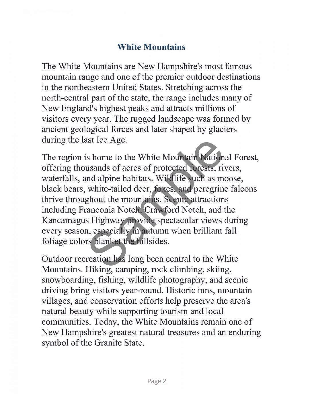 New Hampshire Word Search â 64 Large Print Puzzles (Paperback) - Image 2