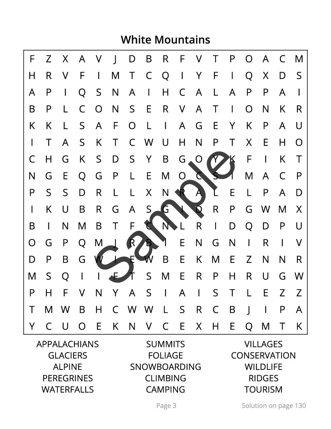 New Hampshire Word Search â 64 Large Print Puzzles (Paperback) - Image 3